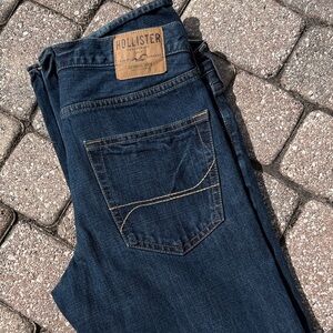 Hollister Men's Dark Blue Denim Jeans